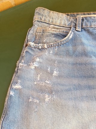 Minifalda Vaquera ZARA Azul