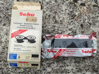 Cinta de máquina de escribir Seha - Twin Spool