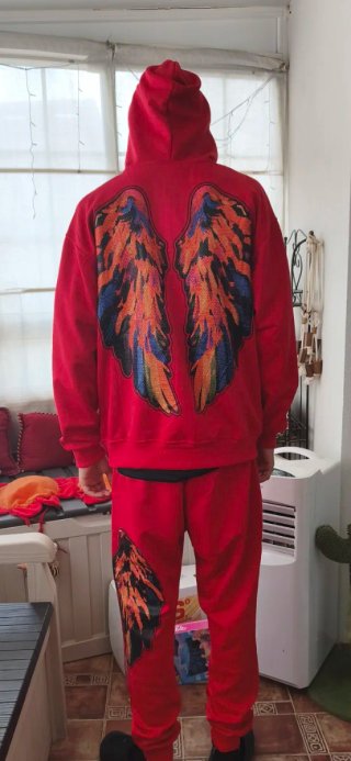 Chándal Rojo Talla L Alas Ángel