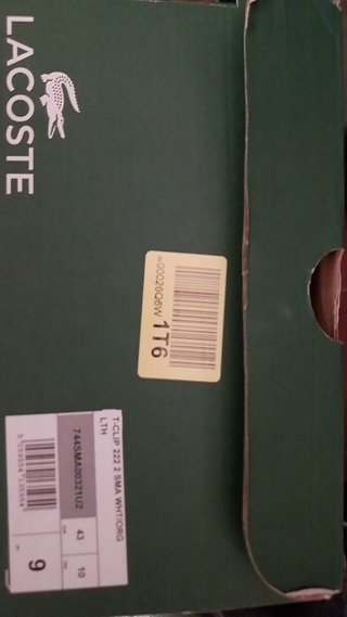 Zapatillas Lacoste Blancas y Azules