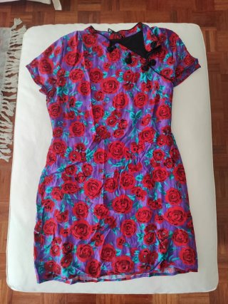 Vestido corto estampado floral