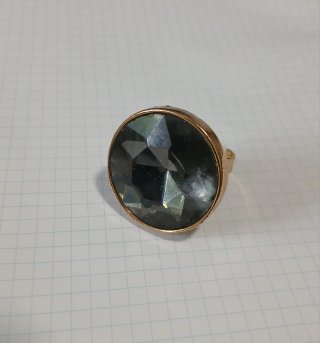 Anillo Vintage Ajustable Piedra Grande