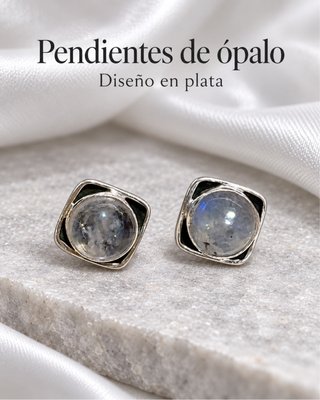 Pendientes de Ópalo y Plata