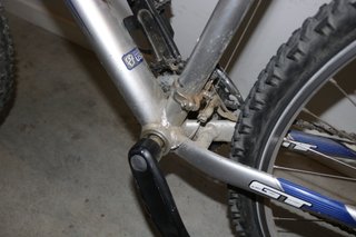 Mountain bike bicicleta usada reparación