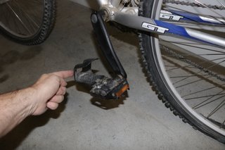 Mountain bike bicicleta usada reparación