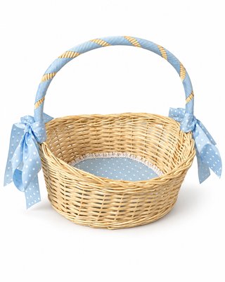 Cesta de mimbre para regalo o canastilla