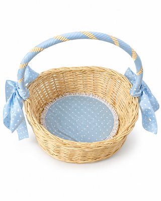 Cesta de mimbre para regalo o canastilla