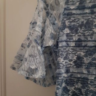 Vestido de Fiesta Bes-Bes Azul y Blanco