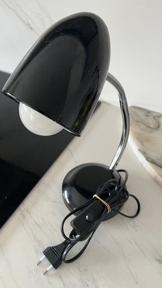 Lámpara Flexo de Mesa Negra