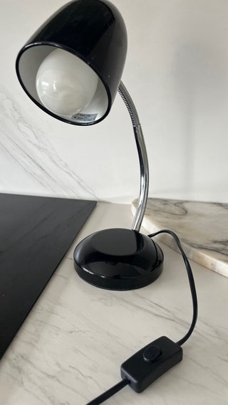 Lámpara Flexo de Mesa Negra