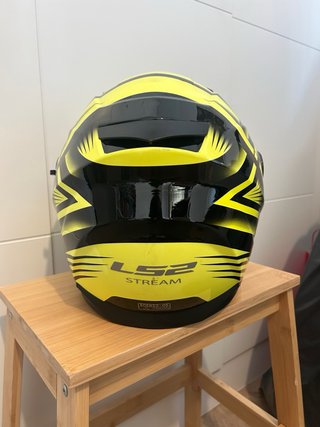 Casco Moto LS2 Stream Negro y Amarillo