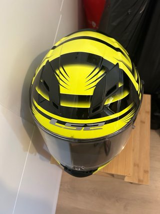 Casco Moto LS2 Stream Negro y Amarillo