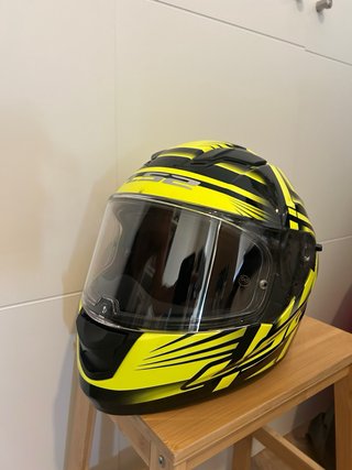 Casco Moto LS2 Stream Negro y Amarillo