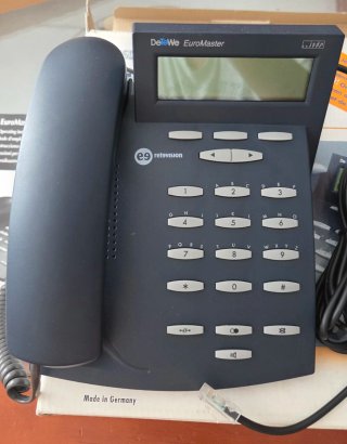 Teléfono DeTeWe EuroMaster RDSI Negro