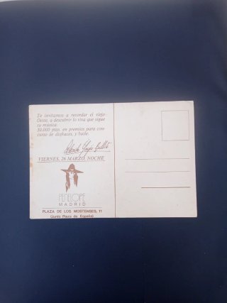Tarjeta postal vintage cómica año 1999