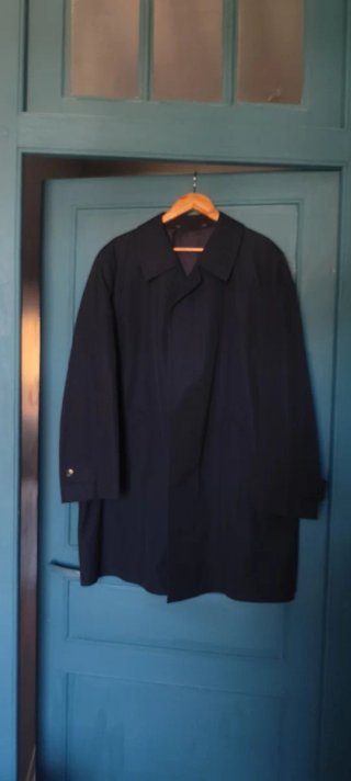 Gabardina Clásica Azul Marino Talla XXL