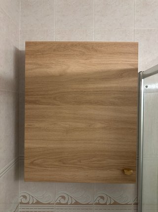 Armario de baño madera y cristal
