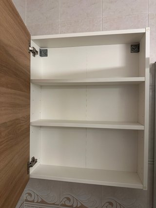 Armario de baño madera y cristal