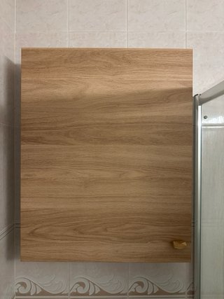Armario de baño madera y cristal