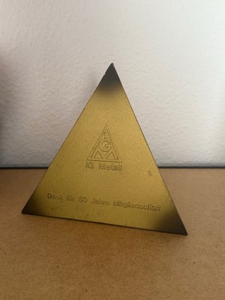 Figura Conmemorativa IG Metall 50 Años