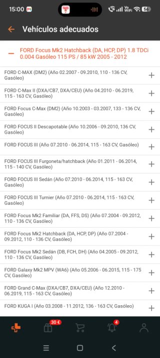 Motor de arranque Ford