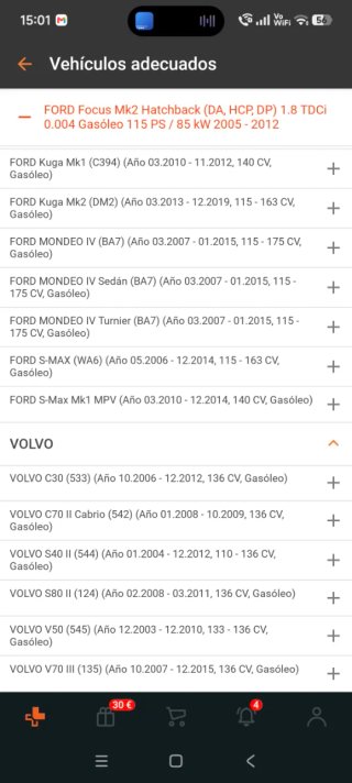 Motor de arranque Ford