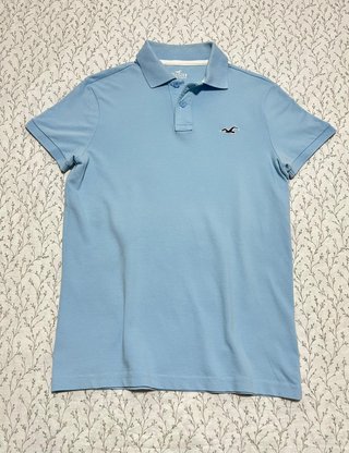 Polo Hollister Azul Claro