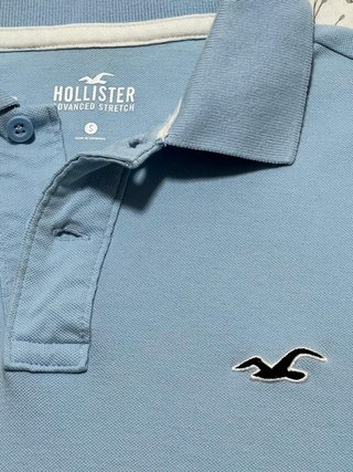 Polo Hollister Azul Claro