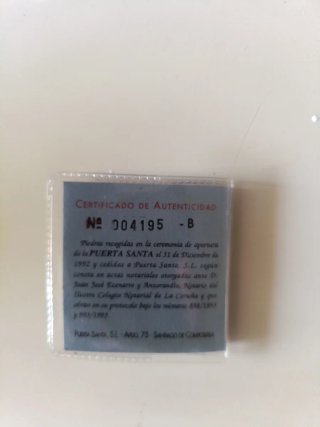 Moneda Conmemorativa Año Santo 93
