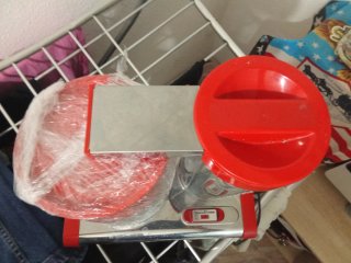 Cafetera Moulinex Roja y Plateada