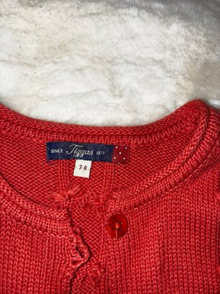 Chaqueta de punto Tizzas, Corte Inglés roja