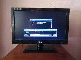 TV Monitor 19" i-Joy LED + mando y cables