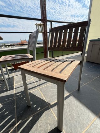 Conjunto de Mesa y 4 Sillas de Jardín
