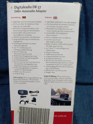 Adaptador Radio Digital DAB+ Albrecht DR 57