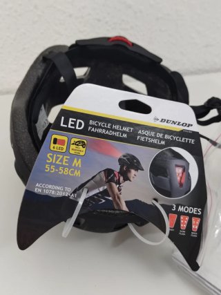 Dunlop Casco bicicleta con LUZ LED
