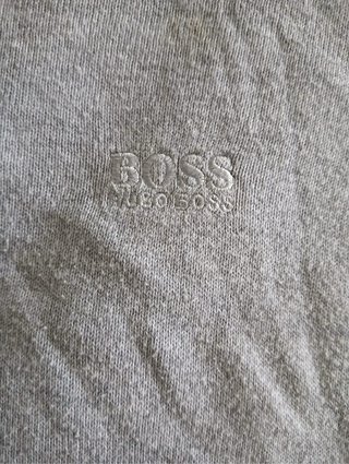 Jersey Hugo Boss Gris Claro Cuello Pico XXL