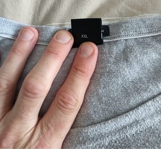 Jersey Hugo Boss Gris Claro Cuello Pico XXL