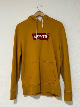Sudadera con Capucha Levi's Amarilla con Logo
