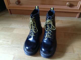 Botas con Plataforma Negras