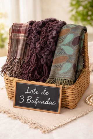 Lotes  3 Bufandas Multicolor 2€ cada lote