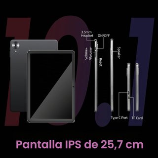 Tableta Android 10,1 pulgadas 128 GB y 12+6 GB RAM