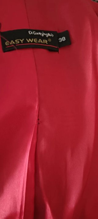 Traje pantalón cuadros Easy Wear talla 38