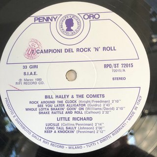 LP I Campioni del Rock'n'Roll 33 Giri
