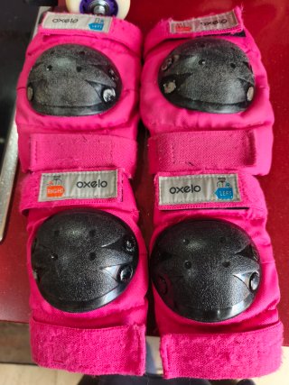 Patines en linea ajustables rosas y morados 28-30