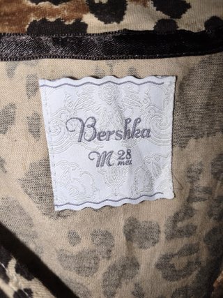 Blusa Bershka Leopardo Y2K Talla M