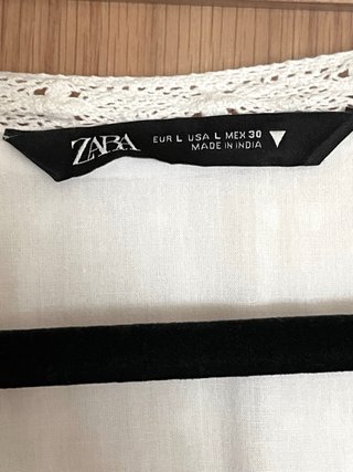 ZARA Vestido Blanco Corto