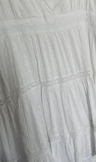 ZARA Vestido Blanco Corto