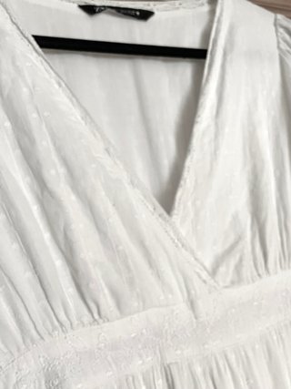 ZARA Vestido Blanco Corto