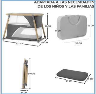 Cuna de viaje Kinderkraft SOFI 4 en 1