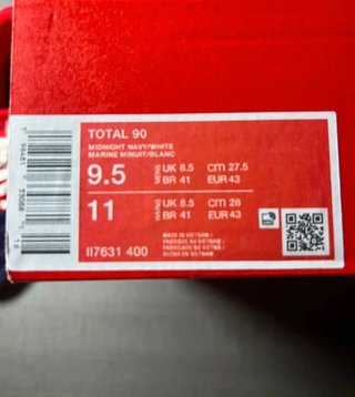 Nike Total 90 Scarpe Uomo 43 Blu Rosse